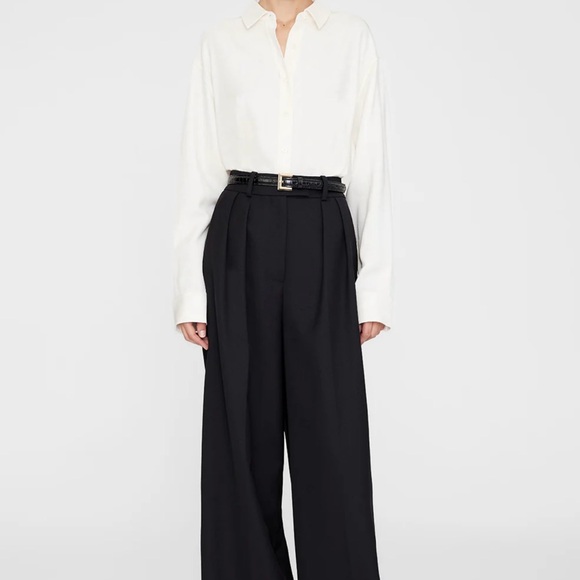 Anine Bing Nicola Belt Embossed in Black and Gold XS/S (NWT) - Picture 4 of 9